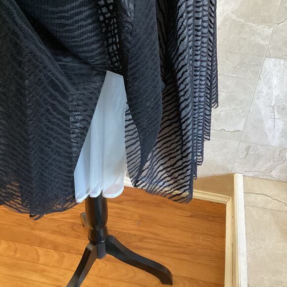 Robert Rodriguez Black Zebra Party Dress - 10 Fit & Flare Pleated Holiday $565 - Picture 9 of 9